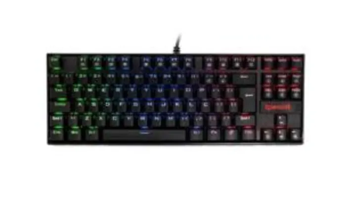 Teclado Mecânico Gamer | Redragon Kumara | Switch Outemu Blue. RGB Mecânico | R$325