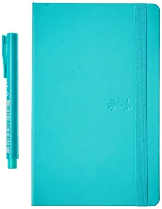 Caderno Pontilhado + Fine Pen, Faber-Castell, Verde, 84 Folhas | R$30