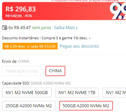 Imagem na descrição da promoção