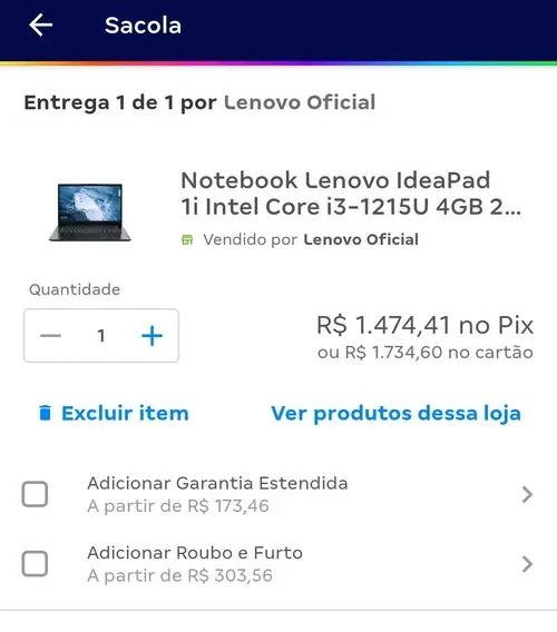 Imagem na descrição da promoção