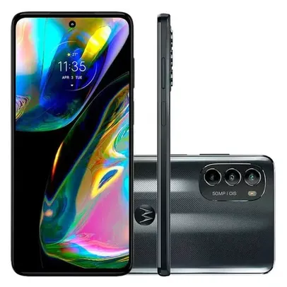 Smartphone Motorola Moto G82 128GB 6GB RAM 6.6" Câm.Tripla 50MP 8MP 2MP Selfie 16MP - Preto