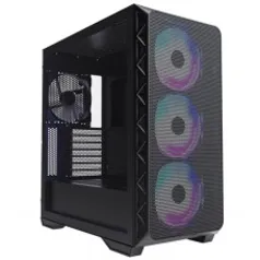 Gabinete Gamer Montech Air 903 Max, Mid Tower, E-ATX, Black, Sem Fonte, Com 4 Fans