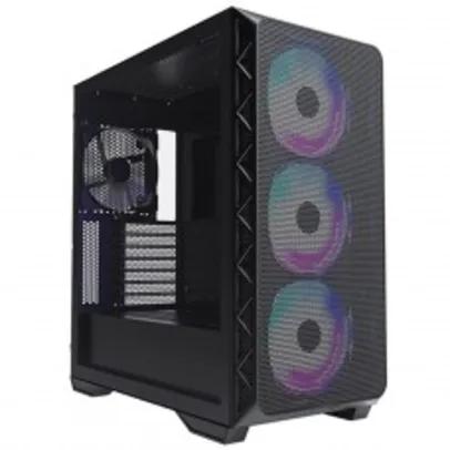 Gabinete Gamer Montech Air 903 Max, Mid Tower, E-ATX, Black, Sem Fonte, Com 4 Fans