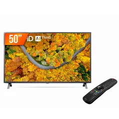 Smart TV LED 50 Ultra HD 4K LG 50UP751C ThinQ ai 2 hdmi USB Bluetooth Controle Smart Magic