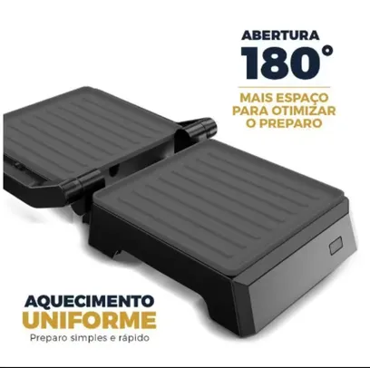 Grill Britânia Abertura 180º 520W BGR06A Dura Mais