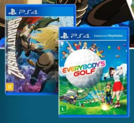 Kit Gravity Rush 2 + Game Everybody's Golf - PS4 - Frete Grátis Sudeste e Sul  - R$25