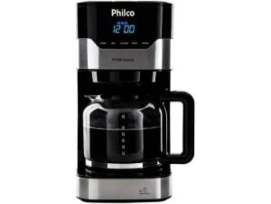 Cafeteira Elétrica Philco Platinum PCF38 - 38 Xícaras Prata e Preto - R$152