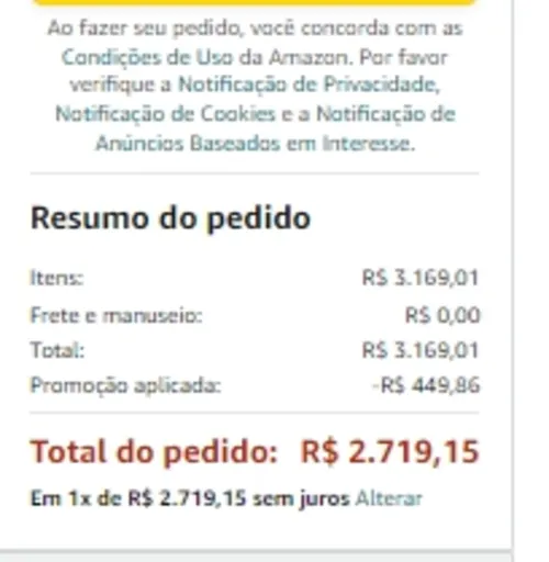 Imagem na descrição da promoção