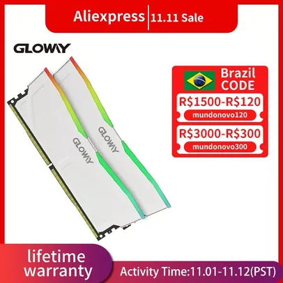 Gloway Memoria RAM DDR4 3200mhz RGB (8GBX2)