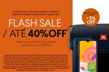 Até 40 % OFF em smartphones e produtos JBL na Riachuelo