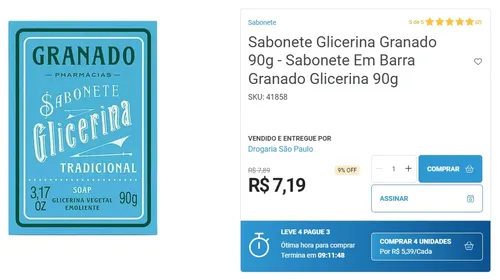 Imagem na descrição da promoção