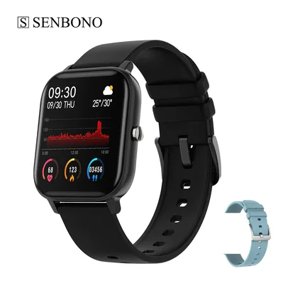 Smartwatch Senbono P8 - Á prova d'água IP67 | R$94