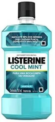 [PRIME] Enxaguatório Bucal Cool Mint, Listerine, 250ml | R$ 7