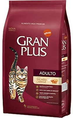 [PRIME] Ração para Gatos Adultos Gran Plus Salmão e Arroz 10,1kg | R$103