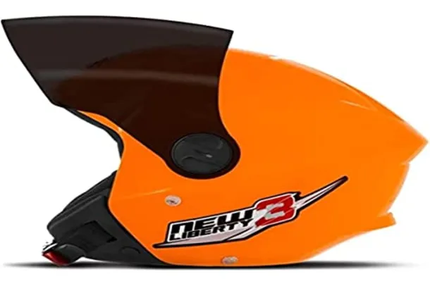 Pro Tork Capacete New Liberty Three 60 Laranja Viseira Fumê