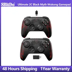 [Com Taxa/ Gpay] Controle com Fio 8BitDo Ultimate 2C Hall Effect, Black Myth: Wukong