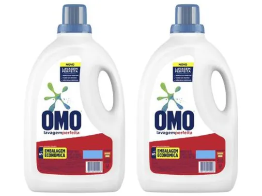 Kit Sabão Líquido Omo 5l - 2 unidades | R$ 54