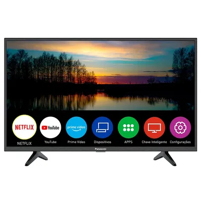 Smart TV 40 LED Panasonic TC-40JS500B, HDMI, 2 USB, Wifi, Bluetooth, Preto - TC-40JS500B