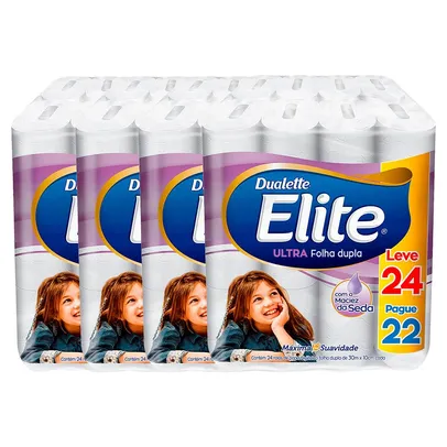 Papel Higiênico Elite Ultra Folha Dupla 96 Rolos