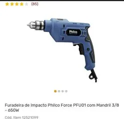 Furadeira Philco Force 650W