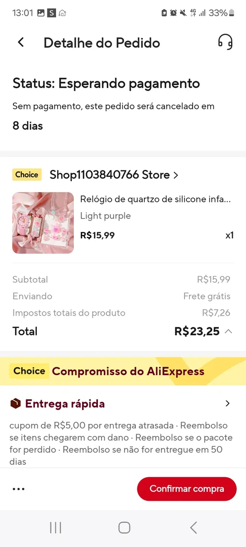 Imagem na descrição da promoção