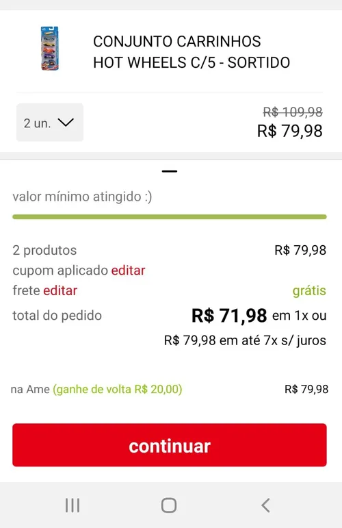 Imagem na descrição da promoção