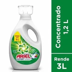 4x Sabão Líquido Concentrado Ariel Expert 1,2L | R$38 (unid: R$9,49)