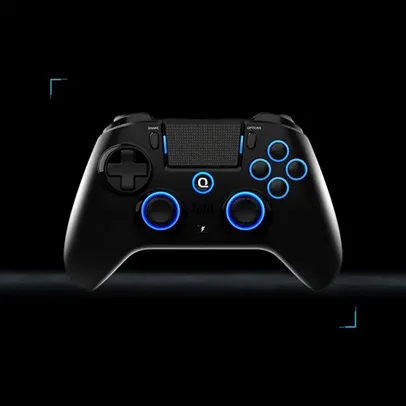 [ GPAY + MOEDAS ] [TAXA INCLUSA] Controle PS4 QRD SPARK N5 com RGB, Efeito Hall e Botões Configuráveis 