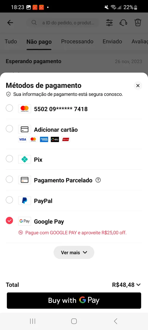 Imagem na descrição da promoção