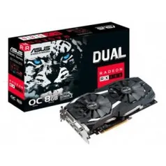 Placa de vídeo ASUS RADEON RX 580 8GB 256 bits - R$1.356