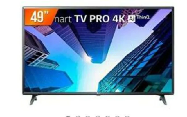 Smart TV LED 49" 120Hz, 4K LG, 3 HDMI, 2 USB, ThinQ AI - 49UM731C0SA.BWZ