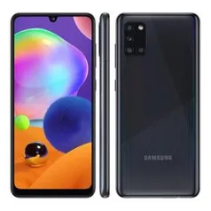 Smartphone Samsung Galaxy A31 128GB 4GB RAM 6.4" Câmera Traseira Quádrupla - Preto