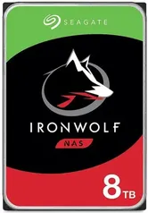 HD Seagate IronWolf, NAS, 8TB, 3.5', Cache 256MB, 7200RPM, SATA - ST8000VN004