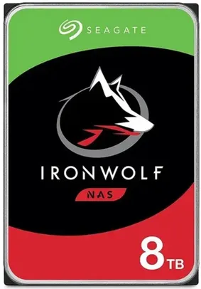 HD Seagate IronWolf, NAS, 8TB, 3.5', Cache 256MB, 7200RPM, SATA - ST8000VN004