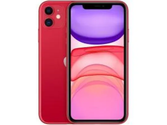 [ CLIENTE OURO + APP ] iPhone 11 Apple 256GB (PRODUCT)RED 6,1” 12MP iOS - R$4398