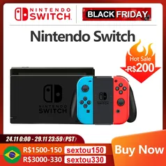 Nintendo Switch Console Neon And Gray