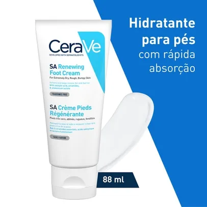 (AME R$32,03) Creme Renovador De Pés  Cerave 88ml 