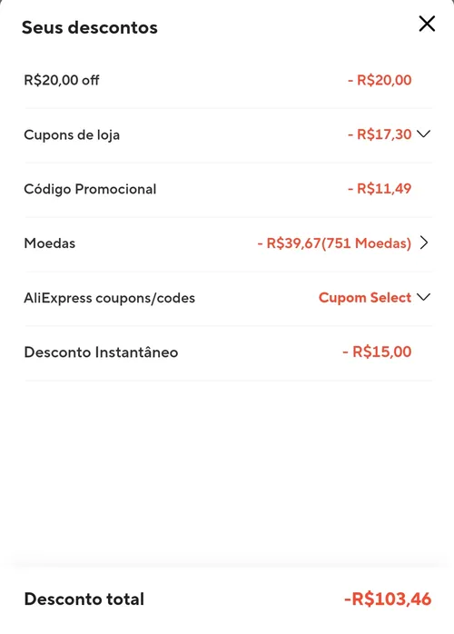 Imagem na descrição da promoção