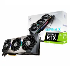 Placa de Vídeo MSI NVIDIA GeForce RTX 3070 SUPRIM X 8G, LHR, 8GB, GDDR6, DLSS, Ray Tracing, 912-V390
