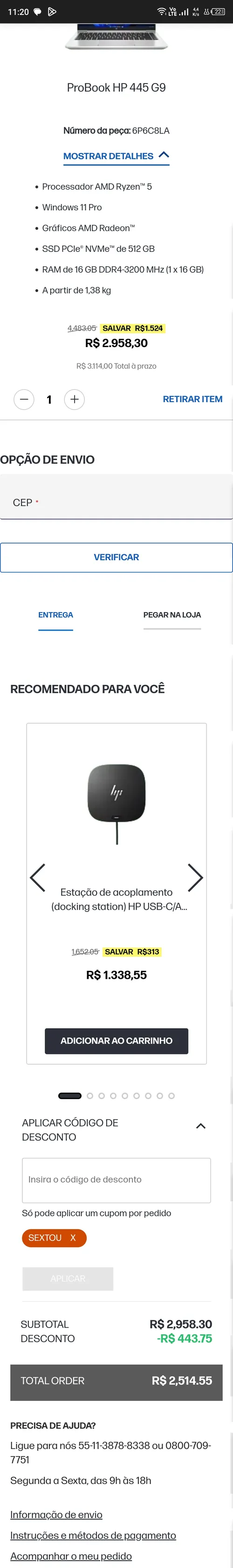 Imagem na descrição da promoção