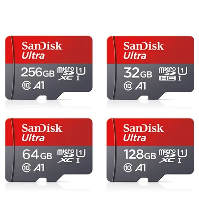 [Com Taxa] Cartão de memória Micro SD SanDisk Ultra Class 10 256GB