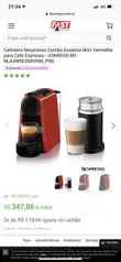 Combo Cafeteira Nespresso Essenza Mini com Aeroccino - R$348