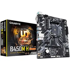 Placa Mae Gigabyte B450M H (AM4/DDR4/HDMI/MicroATX)