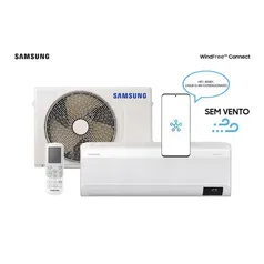 Ar Condicionado Split Inverter Samsung WindFree Connect Sem Vento 12000 BTU/h Frio AR12BVFAAWKNAZ - 