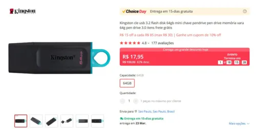 Imagem na descrição da promoção