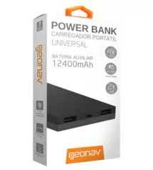 Carregador Portátil Universal12400mAh USB Geonav - Power Bank