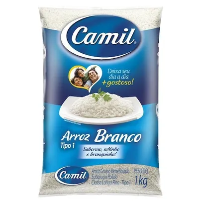 Arroz Agulhinha Tipo 1 Camil 5Kg 