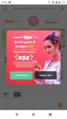 Envia R$1 para 4 amigos e ganhe R$8,00 no Rappi Pay