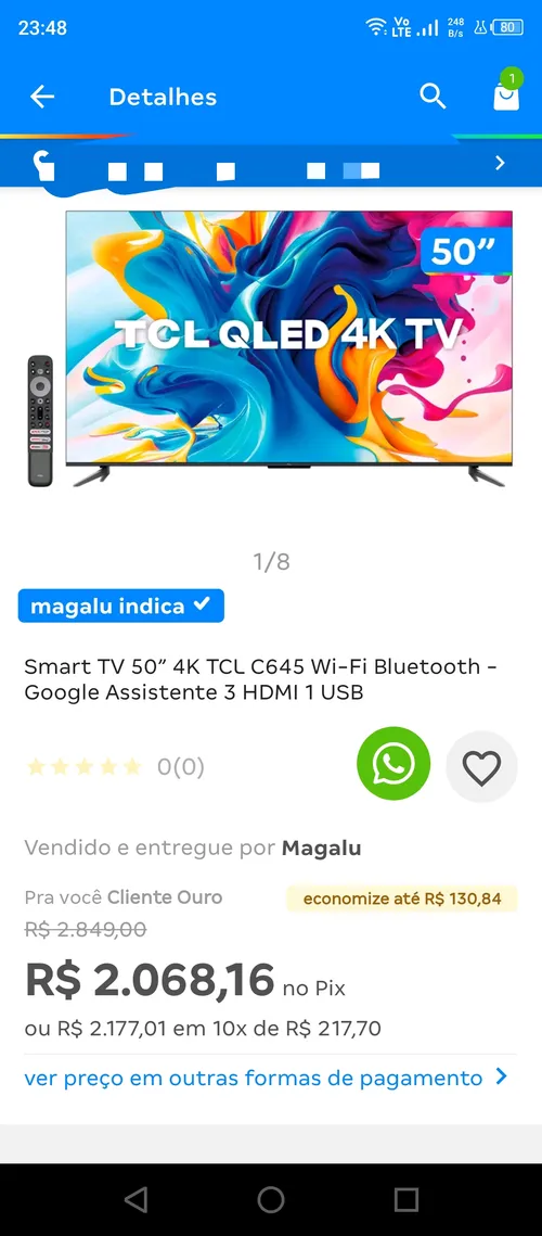 Imagem na descrição da promoção