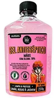 [Prime] Gel Antisséptico 70% Limão & Rosas, 210g, Lola Cosmetics